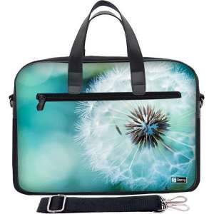 Laptoptas 15,6 inch / schoudertas bloem close-up - Sleevy - laptoptas - schooltas