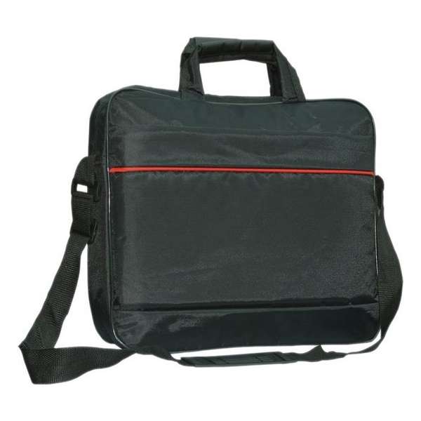 Laptoptas messenger bag / schoudertas / tas, geschikt voor Hp Pavilion Chromebook , zwart , merk i12Cover