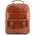 Tuscany Leather leren laptop rugzak Nagoya - Cognac - TL141857