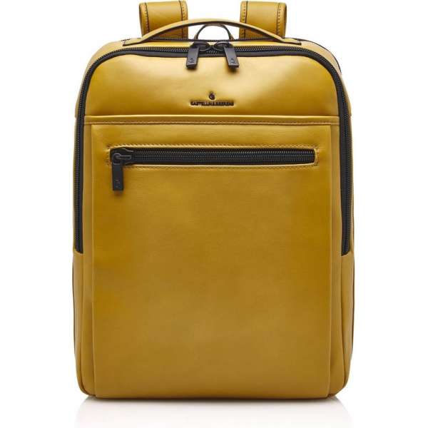 Castelijn & Beerens - Nappa X Victor laptoprugzak 15,6 RFID | geel - Geel