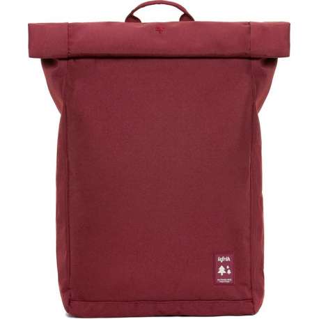 Lefrik Roll Rolltop Laptop Rugzak - Eco Friendly - Recycled Materiaal - 15,6 inch - Bordeaux Rood