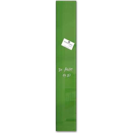 Glas/magneetbord Sigel Artverum 120x780x15mm groen