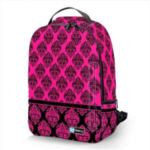 Laptop rugzak 17,3 Deluxe roze patroon chique - Sleevy - schooltas