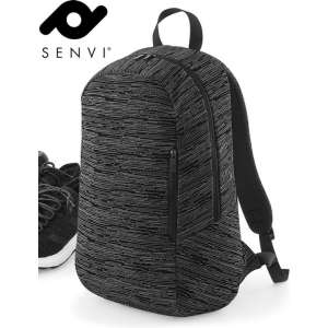 Senvi Design Backpack - Rugzak Kleur Zwart-Grijs (ruimte voor de Laptop)