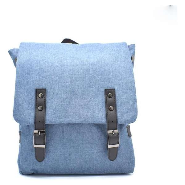 Lichtblauwe Citybag Met Laptopvak