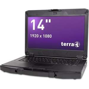 Terra Mobile Industry 1432 14" rugged laptop, i5-8250U, COM poort (RS232), Windows 10 Pro