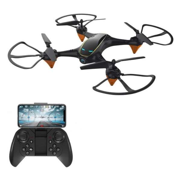 1080P HD Drone Quadcopter RTF - Zwart Twee accu's