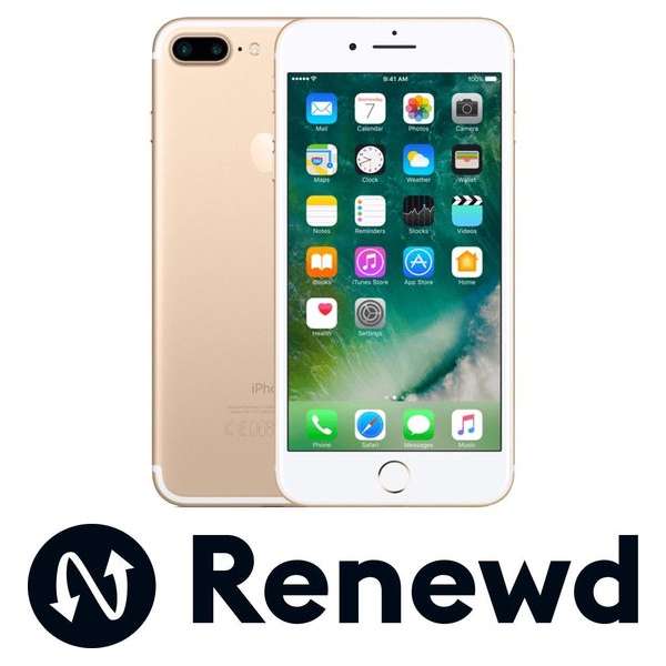 Apple iPhone 7 Plus refurbished door Renewd - A Grade (zo goed als nieuw) - 128GB - Goud