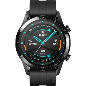 Huawei Watch GT 2- Smartwatch - 46mm - Zwart - Fluoroelastomer band