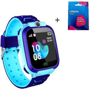 Smartwatch Kinder Horloge - GPS tracker- Digitale touchscreen - Blauw