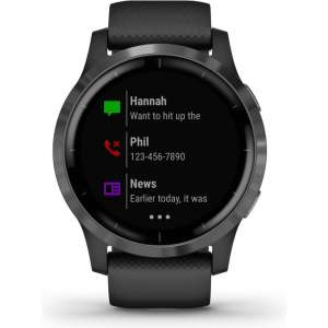 Garmin Vivoactive 4 - Smartwatch - 45 mm - Zwart/Leigrijs