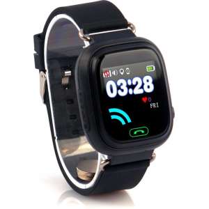 Connect Touch zwart - GPS horloge kind met telefoon - LED touchscreen - Werking in heel Europa