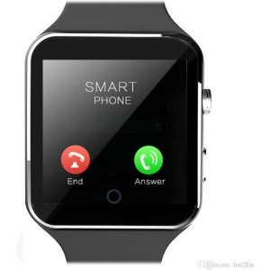 Bluetooth SmartWatch - Met SIM Kaart Slot - Android - Zwart
