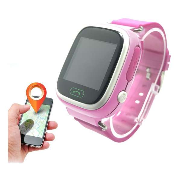 KUUS. GPS horloge kind, smartwatch voor kinderen met GPS tracker - Roze