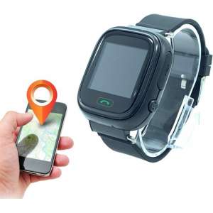 KUUS. GPS horloge kind, smartwatch voor kinderen met GPS tracker - Zwart