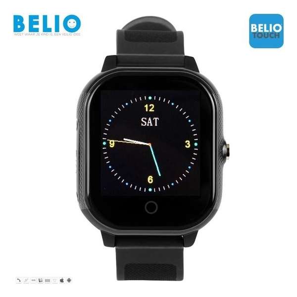 BELIO©TOUCH – GPS horloge kind – Zwart