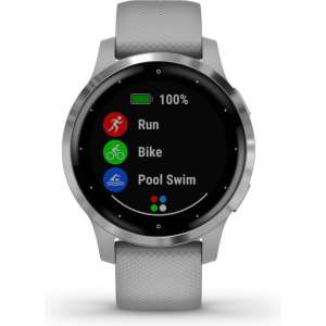 Garmin Vivoactive 4S - Smartwatch - 40 mm - Powder Gray