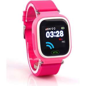Connect Touch roze - GPS horloge voor kind met telefoon - LED touchscreen - Werking in heel Europa