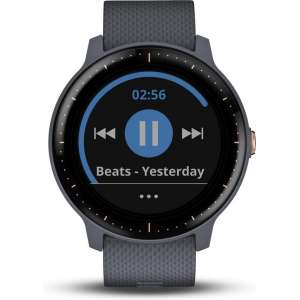 Garmin Vivoactive 3 Music - Smartwatch - 43 mm - Graniet Blauw