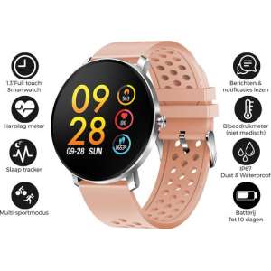 Denver SW-171 / Smartwatch / Bluetooth Sportwatch met hartslagmeter / Social activity / iOS & Android / Roze