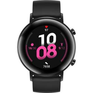 Huawei Watch GT 2 - Smartwatch - 42 mm - Zwart - Fluoroelastomer strap