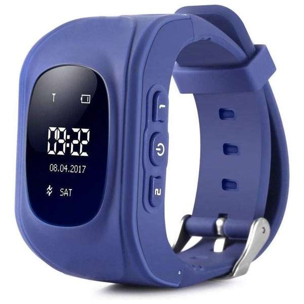Mayma Kinder GPS Horloge - Donker Blauw - Smartwatch - Inclusief Track App