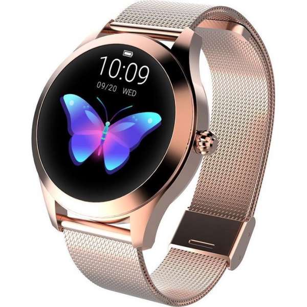 OPTIBLE® Nirou - Smartwatch - Dames en Heren -  Goud - Staal