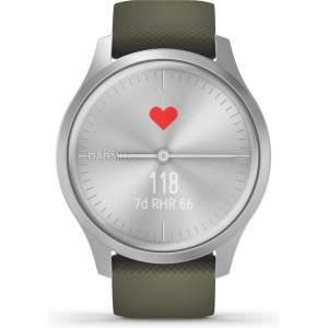 Garmin Vivomove Style - Smartwatch - 42 mm - Zilver/lichtgroen