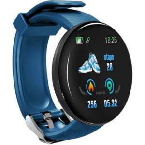 Belesy® smartwatch - Gratis USB oplaadstekker - Blauw