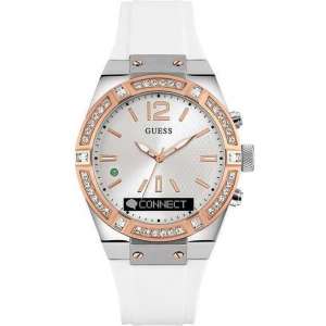 GUESS Connect - Hybride smartwatch - Wit - 43mm