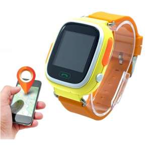 KUUS. GPS horloge kind, kinderhorloge met GPS tracker - Geel/Oranje