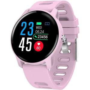 DrPhone - M7 Smartwatch - Waterdicht - Zwemmen - Hardlopen - Berichten ontvangen - Luxe Watch - Roze