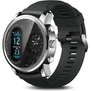 DrPhone BlazeX2 Pro T-Sport -  Slimme Sporthorloge met Smartwatch Functies Quartz Time - Smartwatch - Zilver
