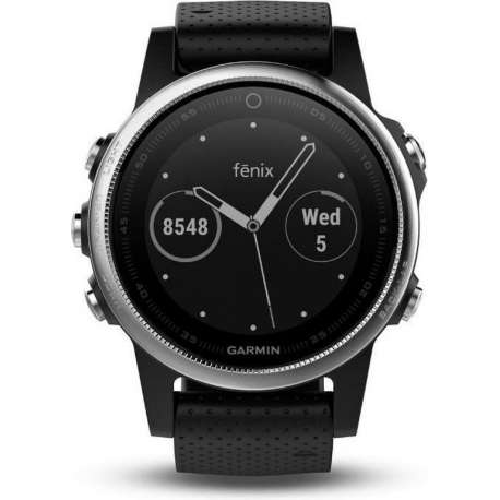 Garmin Fenix 5S - GPS multisport smartwatch met polshartslagmeter - 42 mm - Zilver/ Zwart