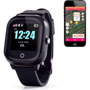 GPS tracker horloge kind junior & Senior Aqua Wifi Sports Zwart SOS bellen [IP67 waterdicht] incl. SIM-kaart