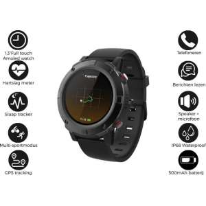 Denver SW-660 - Fitness horloge - Bluetooth smartwatch met GPS functie - activity tracker - hartslagmeter - Fitbit - Zwart