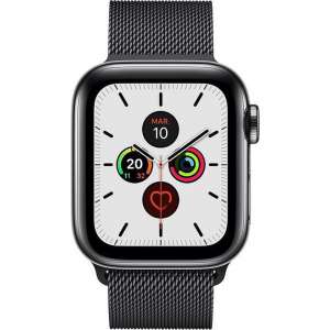 Apple Watch Series 5 GPS - Cellular - 44 mm - Milanese zwart