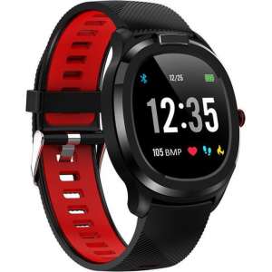 Belesy® Thermo - Smartwatch -Zwart/Rood