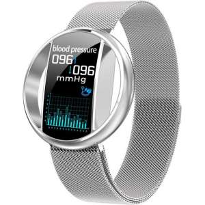 SmartWatch-Trends E99 - Smartwatch - Zilver Milanees Bandje