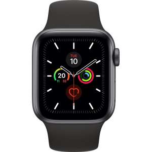 Apple Watch Series 5 GPS + Cell 40mm Grey Alu Case Black Band