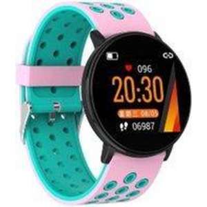 Belesy® Colorful - Smartwatch Dames - Horloge - Stappenteller - Lila - Aqua