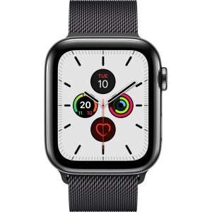 Apple Watch Series 5 GPS + Cell 44mm Steel Case Black Loop