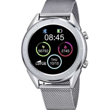 Lotus Smartime Display Smartwatch  - Zilverkleurig