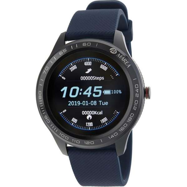 Marea smartwatch met blauwe rubberen band B60001/3