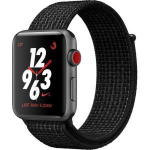 Apple Watch Nike+ GPS + Cell 42mm space grijs alu case