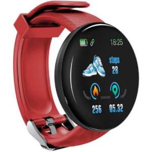 Belesy® - smartwatch - rood + Gratis USB oplaadstekker