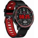 Smarty SW004C Smart Watch - Sport horloge - Activitytracker - Rood/Zwart