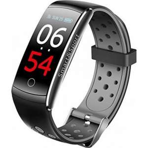 Smarty SW003A Smart Watch - Sport horloge - Activitytracker - Zwart/Grijs