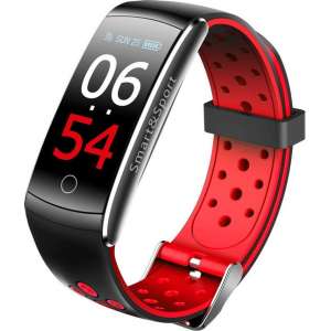 Smarty SW003B Smart Watch - Sport horloge - Activitytracker - Rood/Zwart