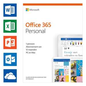Microsoft Office 365 Personal - Nederlands - 1 jaar abonnement